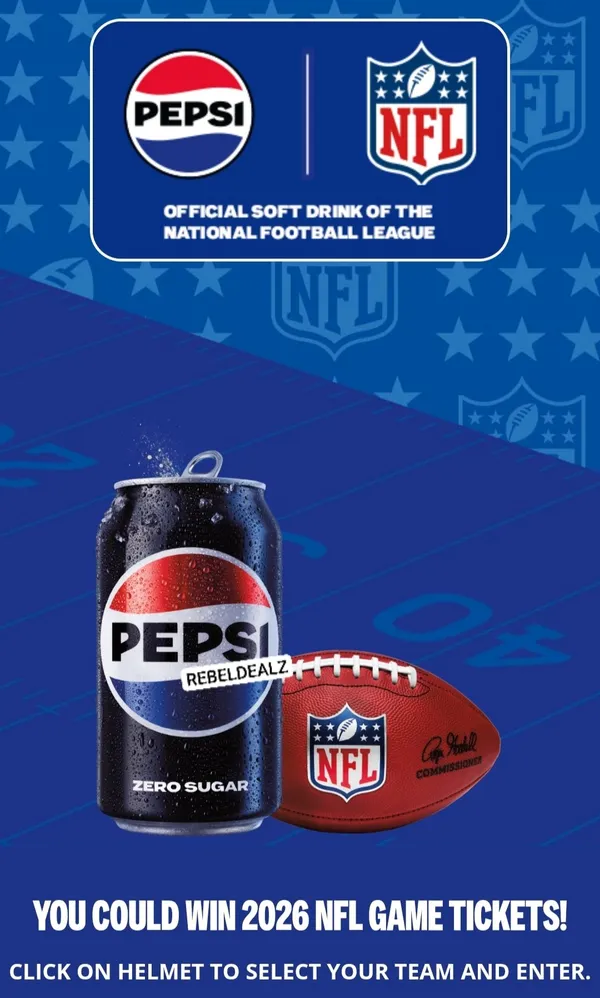 Pepsi Fall Football Sweepstakes (Select States)