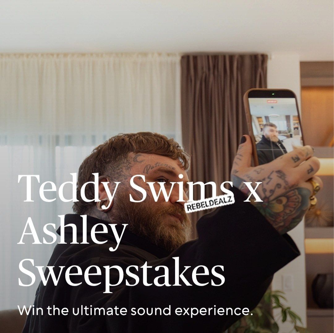 Ashley Furniture x Teddy Swims Sweepstakes