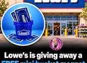 Lowe's FREE Mini Bucket Magnet Giveaway October 10-11
