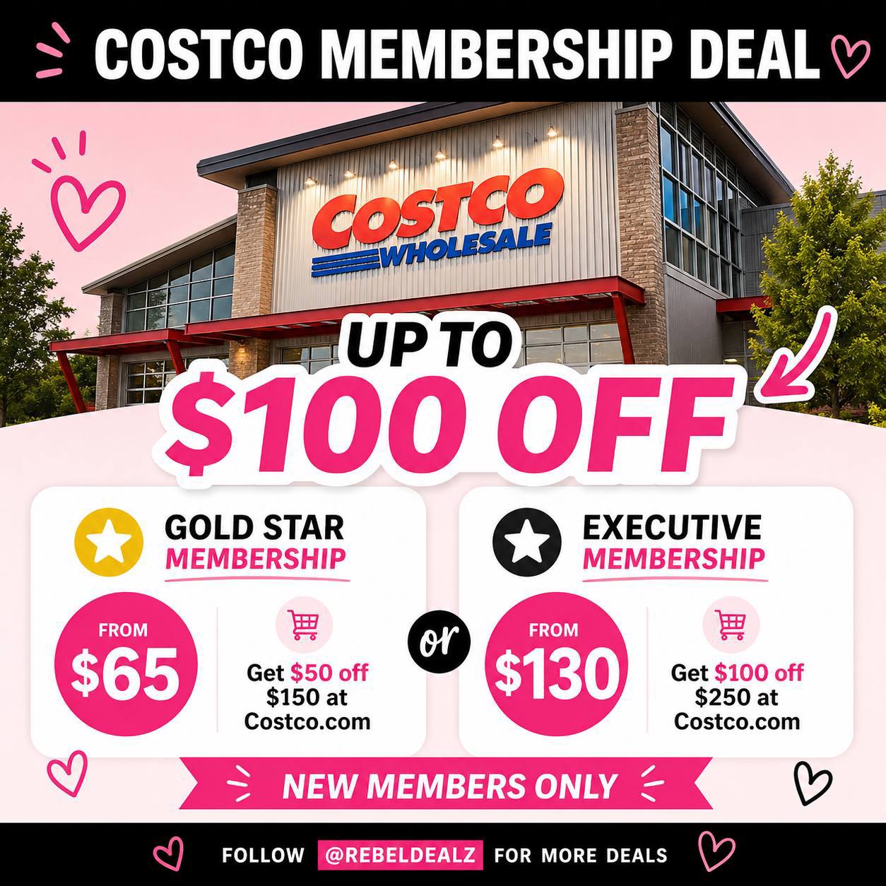 Costco 1-Year Membership with Up to $100 in Savings