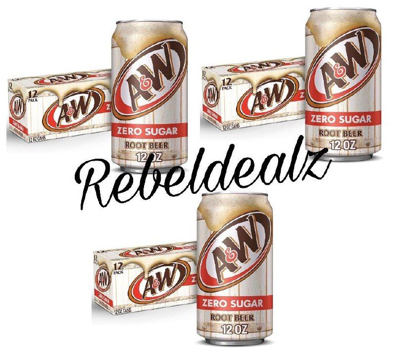 A&W Zero Sugar Root Beer 12-Pack, $13.xx When You Add 3