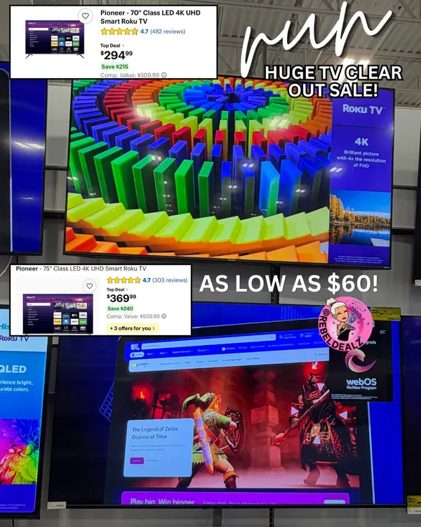 Huge Best Buy TV Clearance: TVs as Low as $60