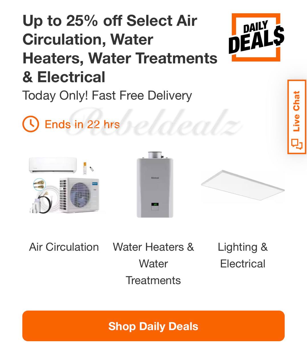 Home Depot Daily Deals: Up to 25% Off Select Home Essentials
