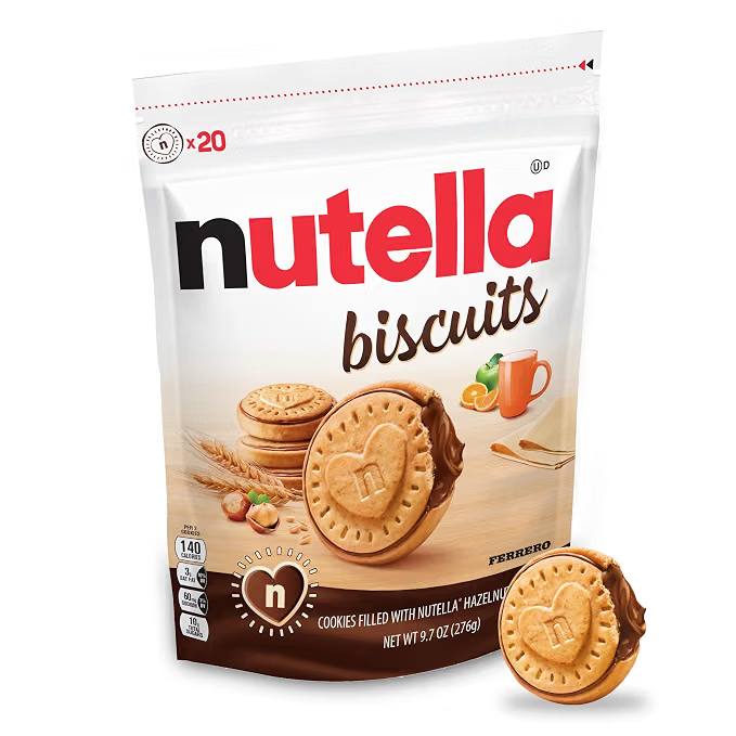 Nutella Biscuits 9.7 oz 2-Pack for Around $5 on Amazon