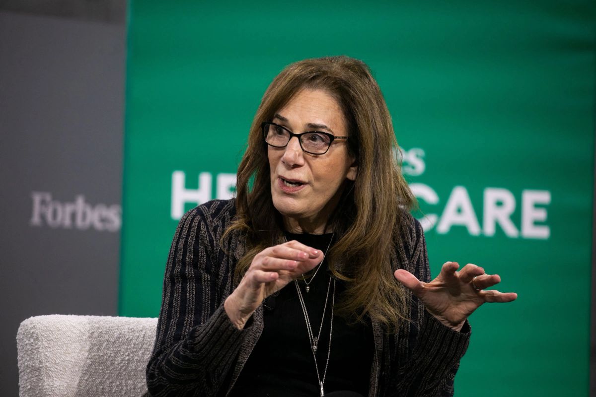 Speaker on stage at the Forbes Healthcare Summit