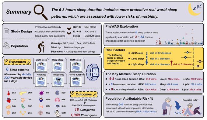 REM sleep tracks lower risk across 83 diseases in 95,559 UK Biobank adults