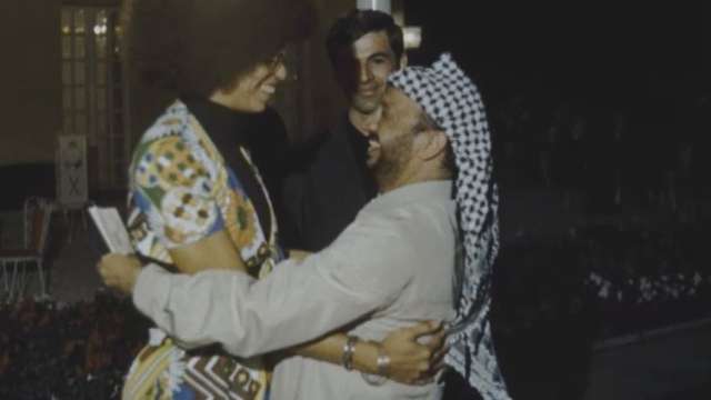 Angela Davis und Jassir Arafat - DEFA18304 Angela Davis und Jassir Arafat - DEFA18304