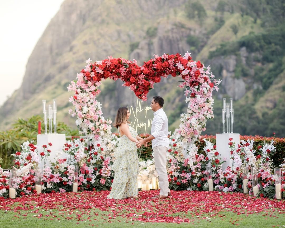Luxury destination proposal setup in the mountains of Sri Lanka by EVENT by DEVENT