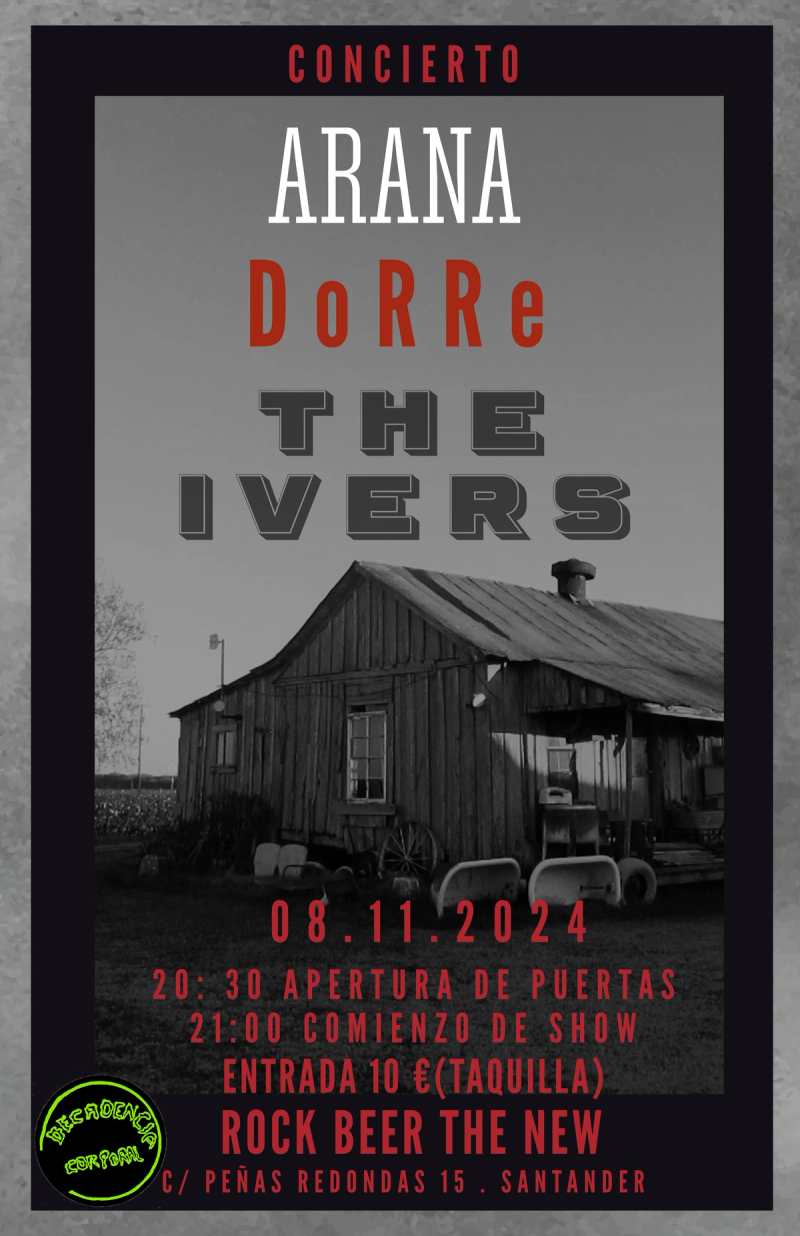 Cartel de Arana - Dorre - The Ivers