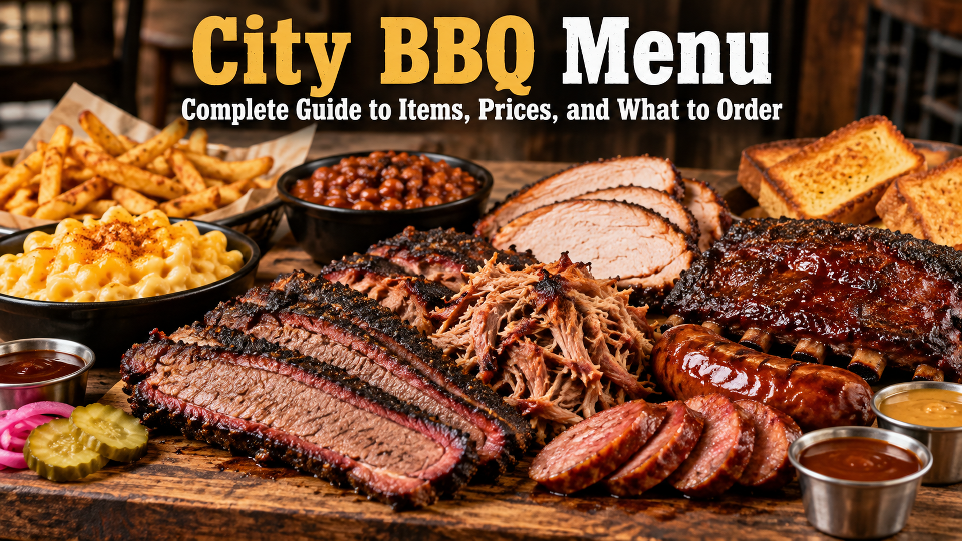 City BBQ Menu: Complete Guide to Items, Prices, and What to Order
