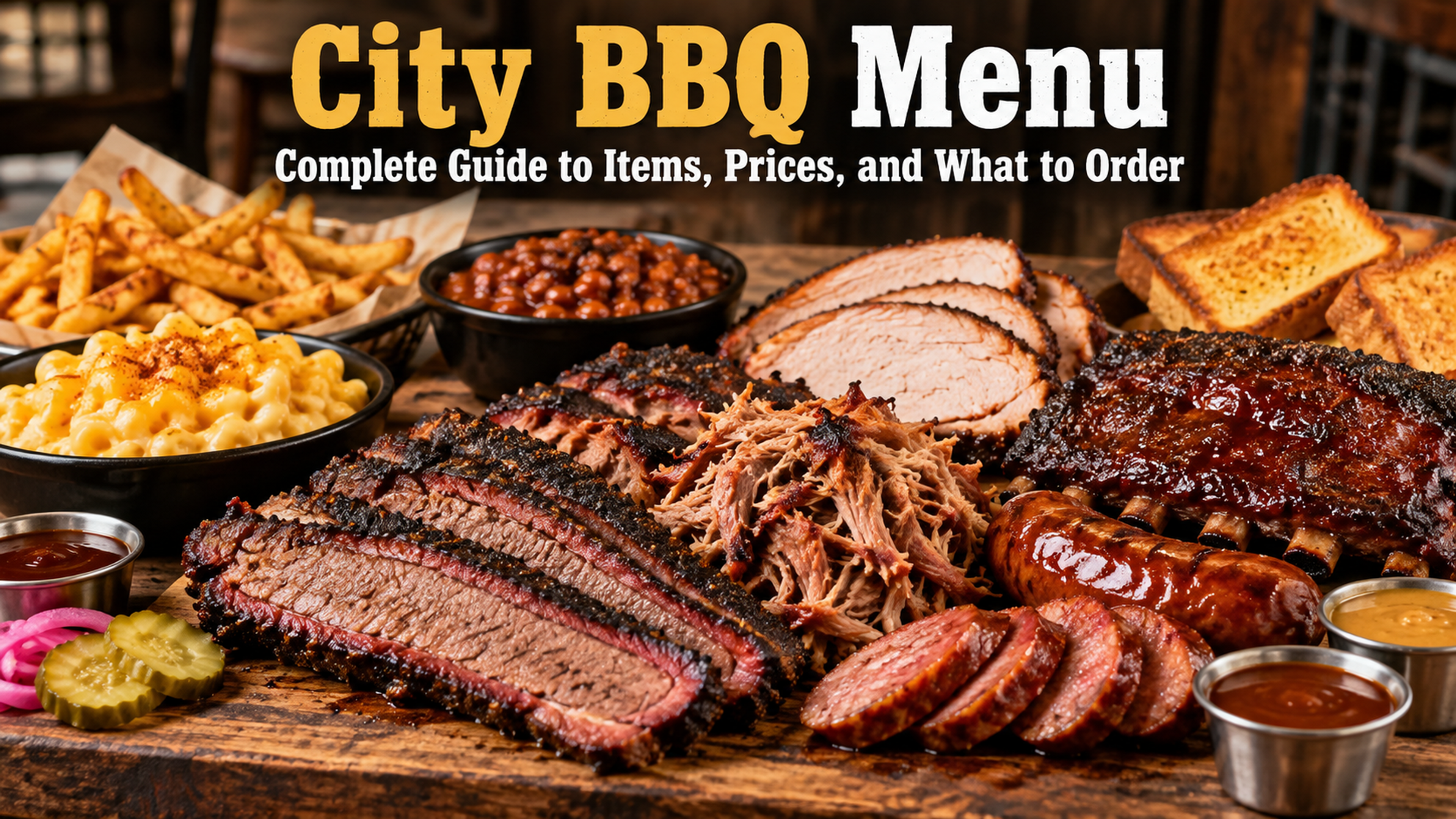 City BBQ Menu: Complete Guide to Items, Prices, and What to Order