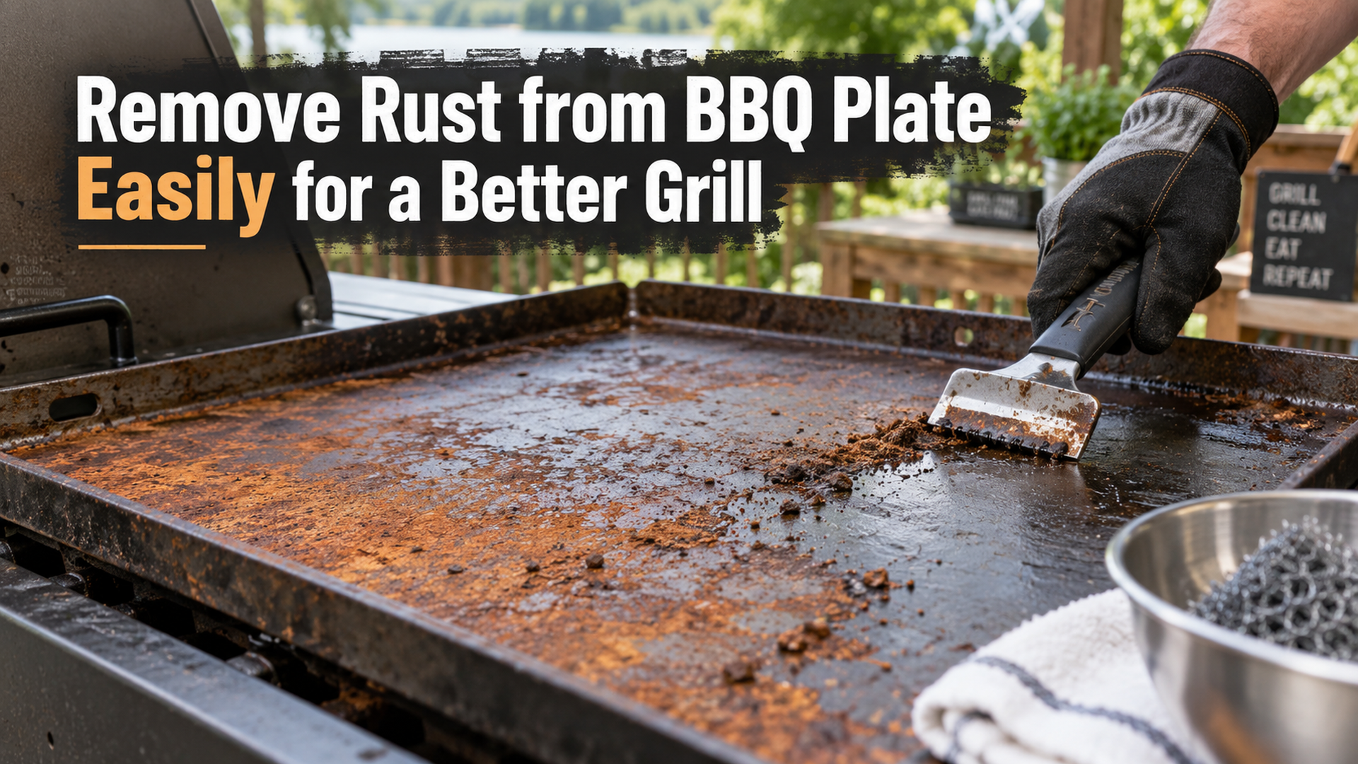 Remove Rust from BBQ Plate Easily for a Better Grill