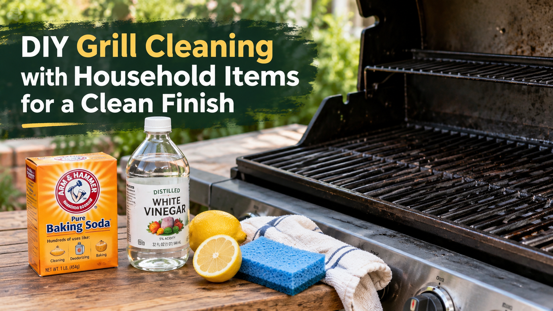 DIY Grill Cleaning with Household Items for a Clean Finish