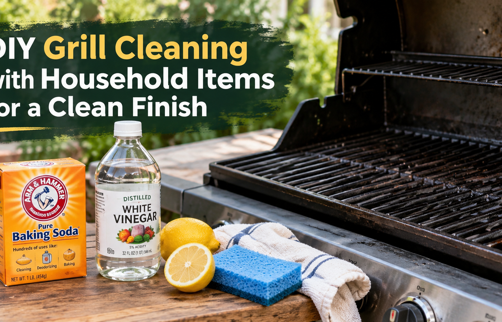 DIY Grill Cleaning with Household Items for a Clean Finish