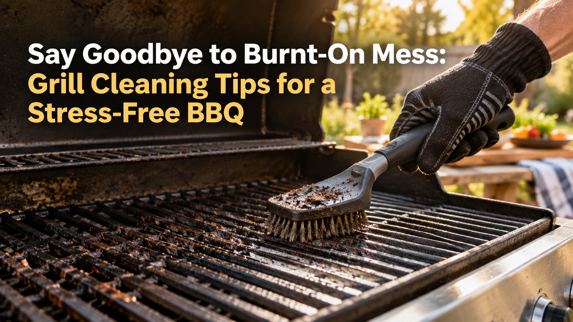 Say Goodbye to Burnt-On Mess: Grill Cleaning Tips for a Stress-Free BBQ