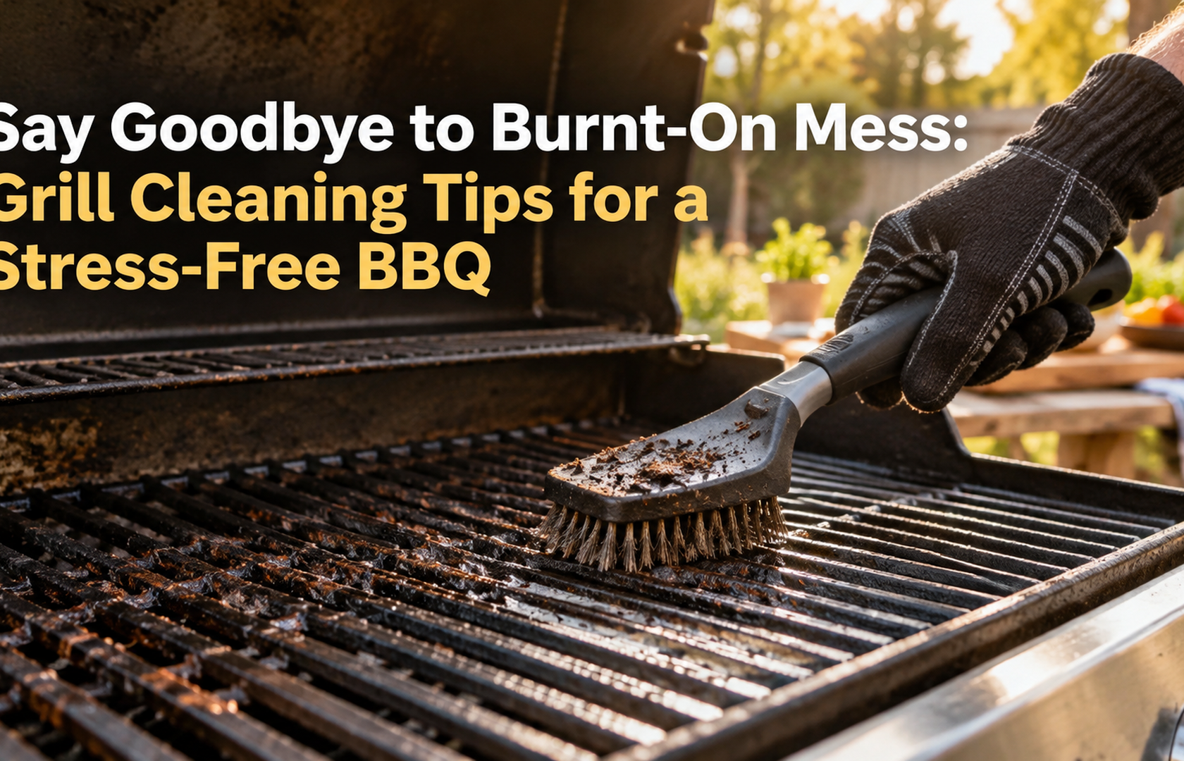Say Goodbye to Burnt-On Mess: Grill Cleaning Tips for a Stress-Free BBQ
