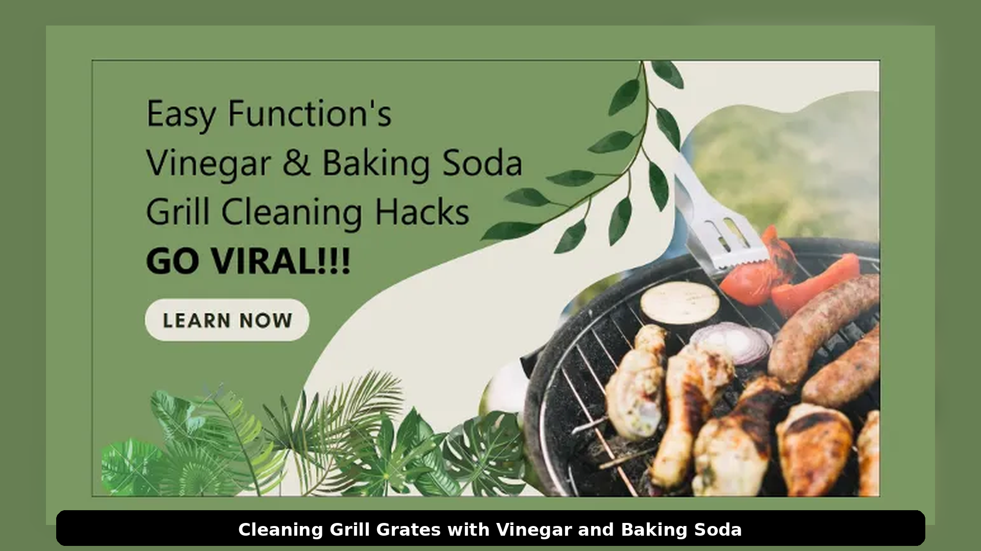 Cleaning Grill Grates with Vinegar and Baking Soda