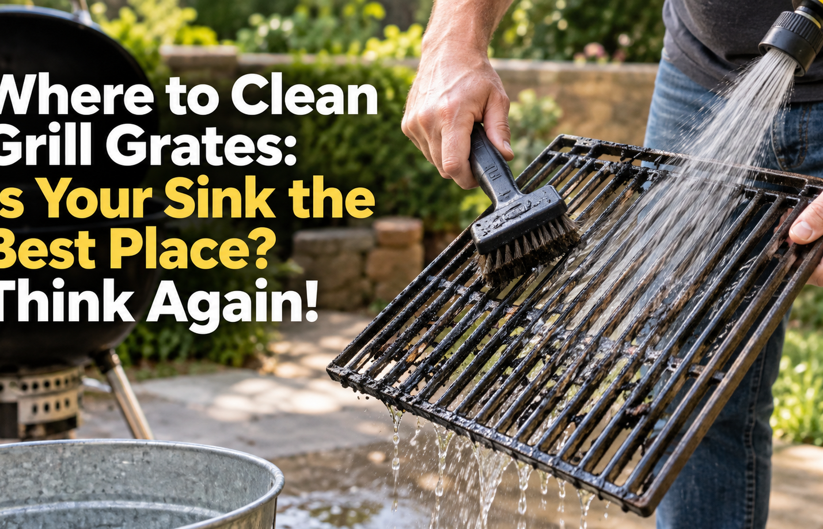 Where to Clean Grill Grates: Is Your Sink the Best Place? Think Again!