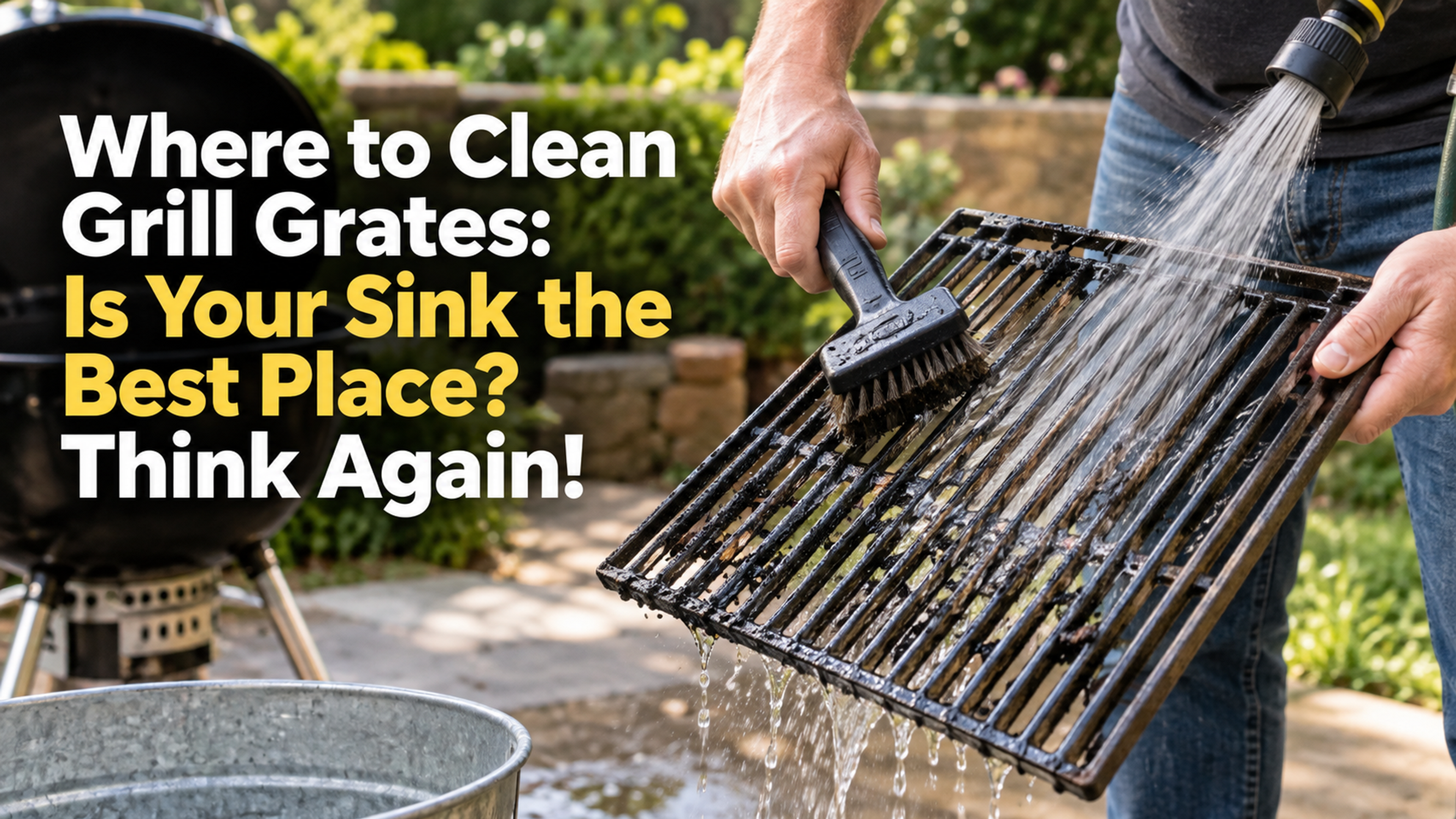 Where to Clean Grill Grates: Is Your Sink the Best Place? Think Again!