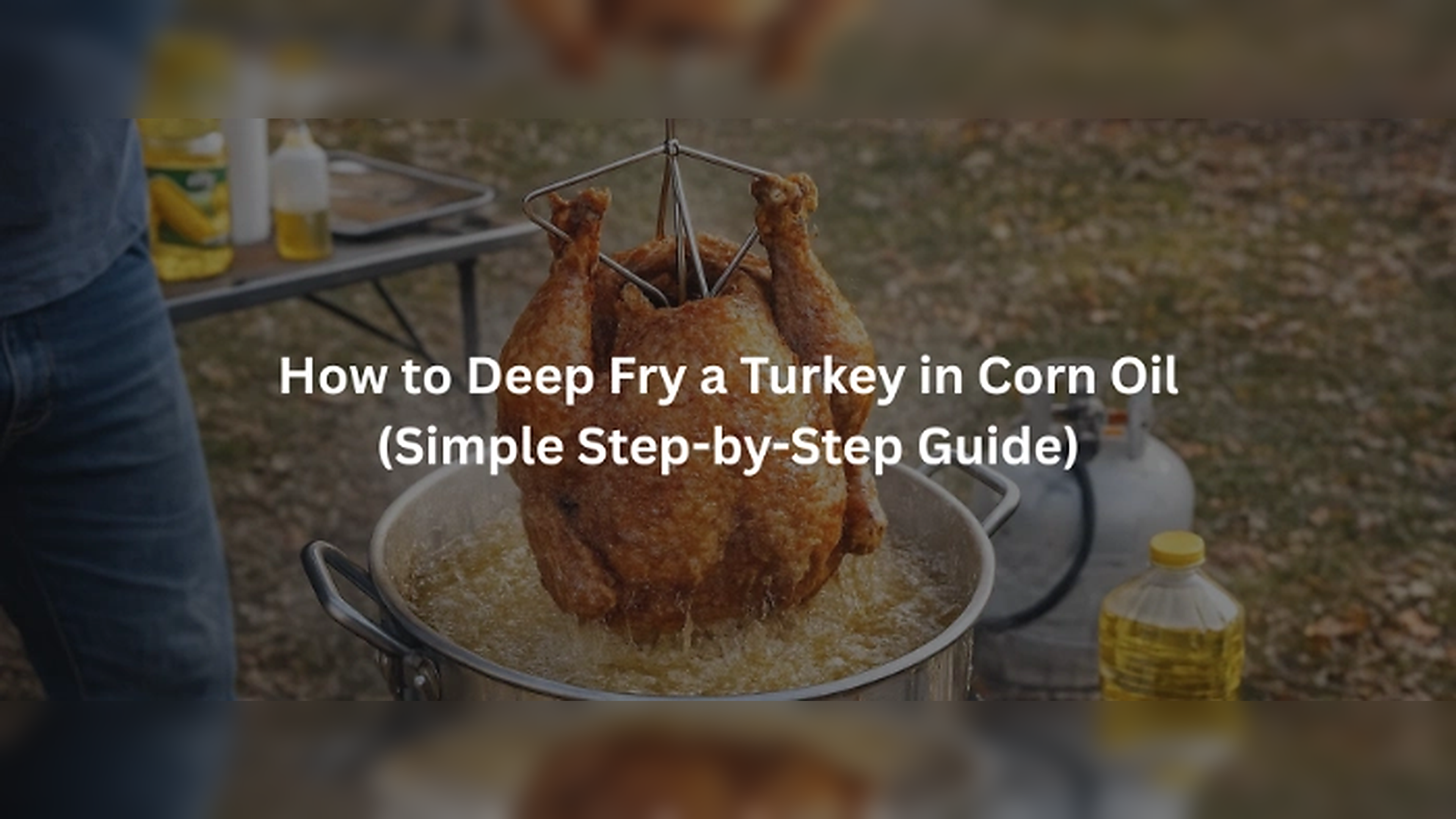 How to Deep Fry a Turkey in Corn Oil