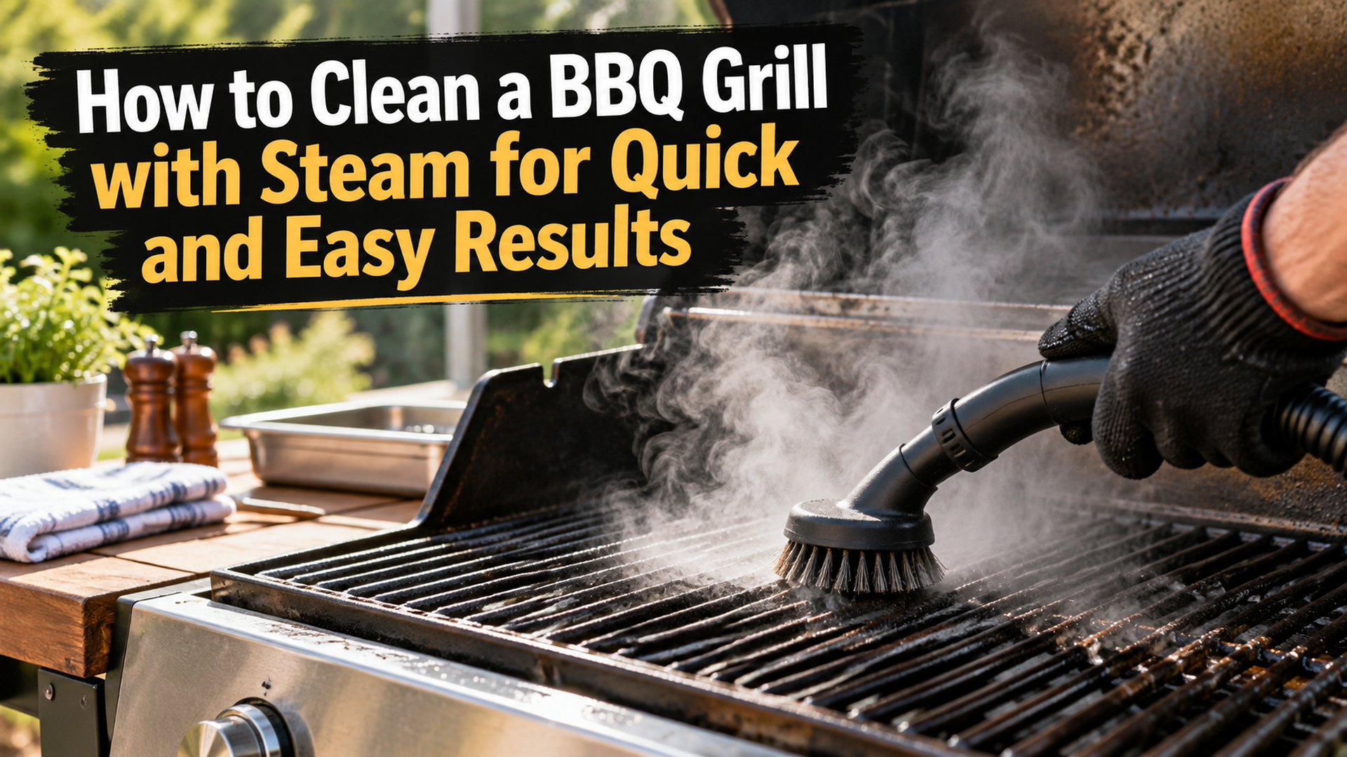 How to Clean a BBQ Grill with Steam for Quick and Easy Results