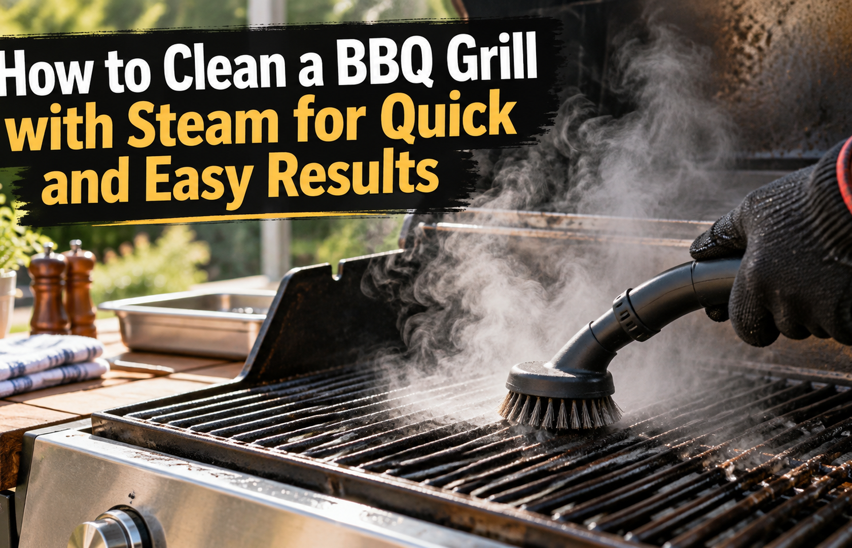 How to Clean a BBQ Grill with Steam for Quick and Easy Results