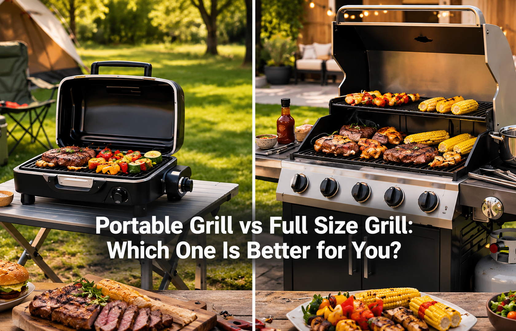 Portable Grill vs Full Size Grill: Which is Better for You?