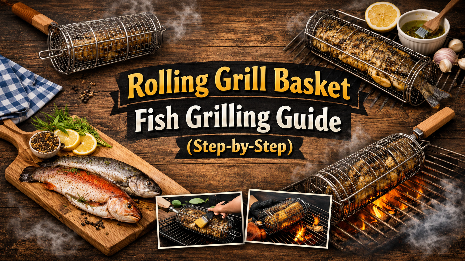 Rolling Grill Basket - Fish Grilling Guide (Step-by-Step)