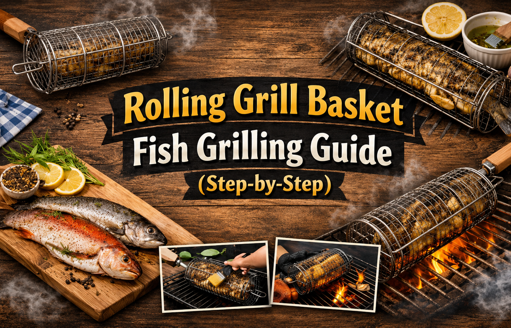 Rolling Grill Basket - Fish Grilling Guide (Step-by-Step)