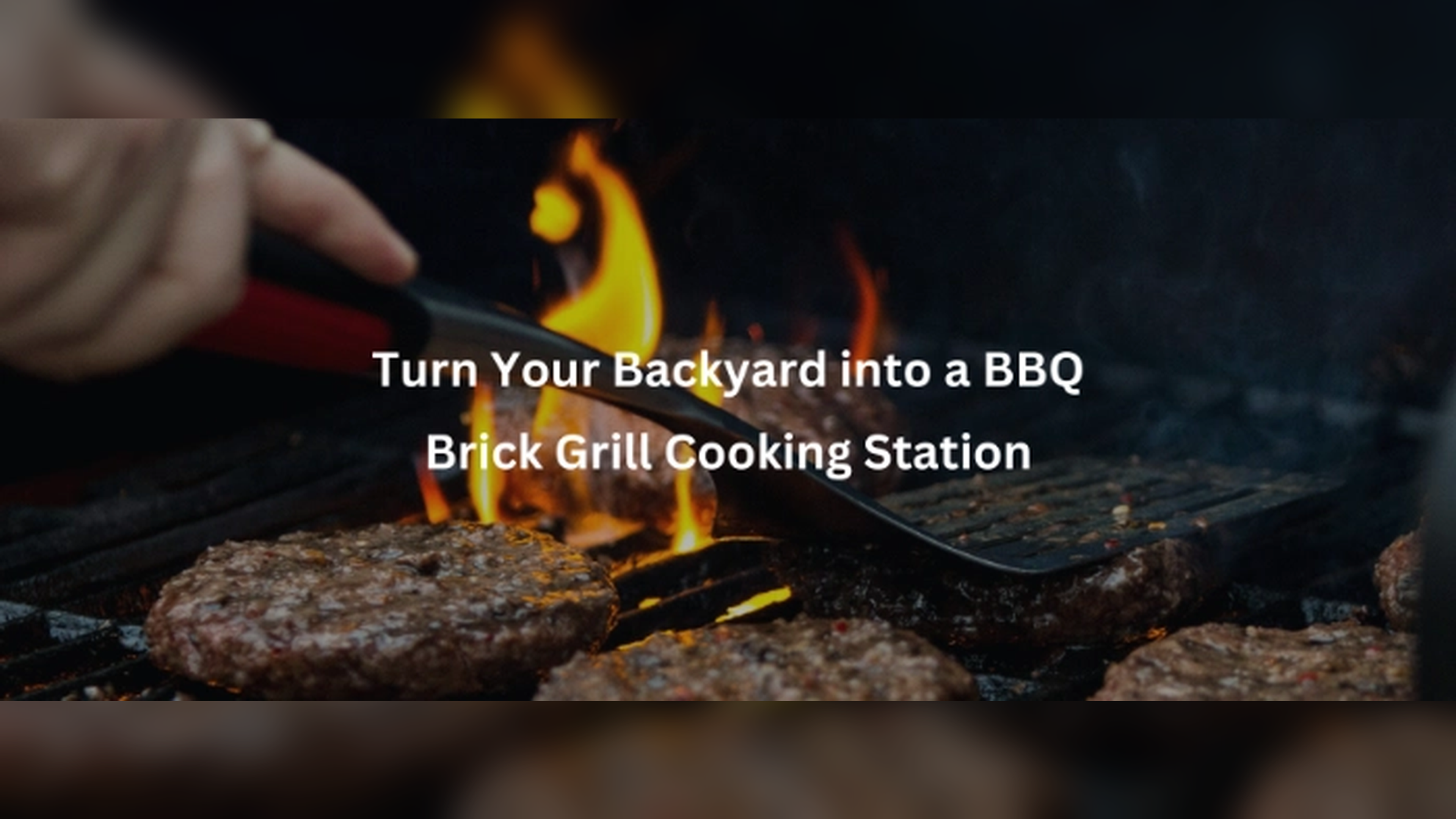 Turn Your Backyard into a BBQ Brick Grill Cooking Station