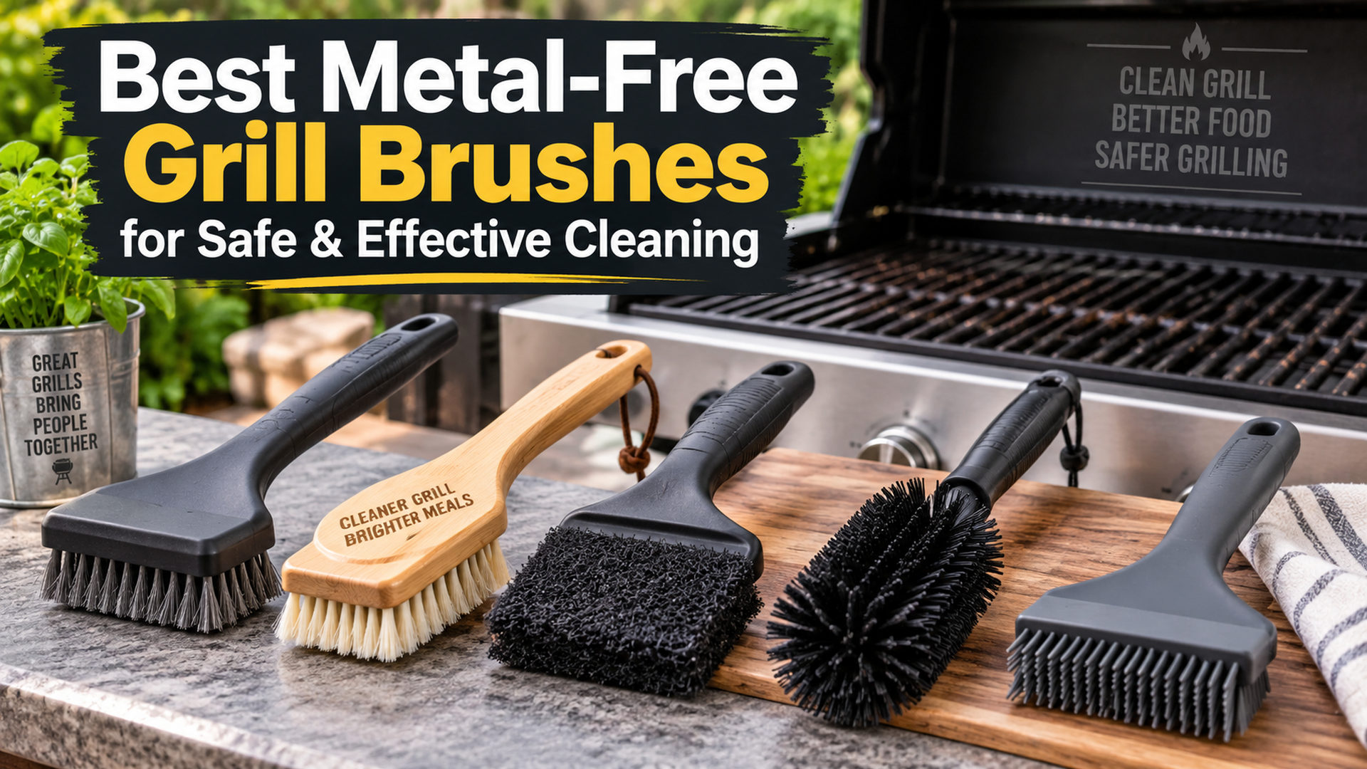 Best Metal-Free Grill Brushes for Safe & Effective Cleaning