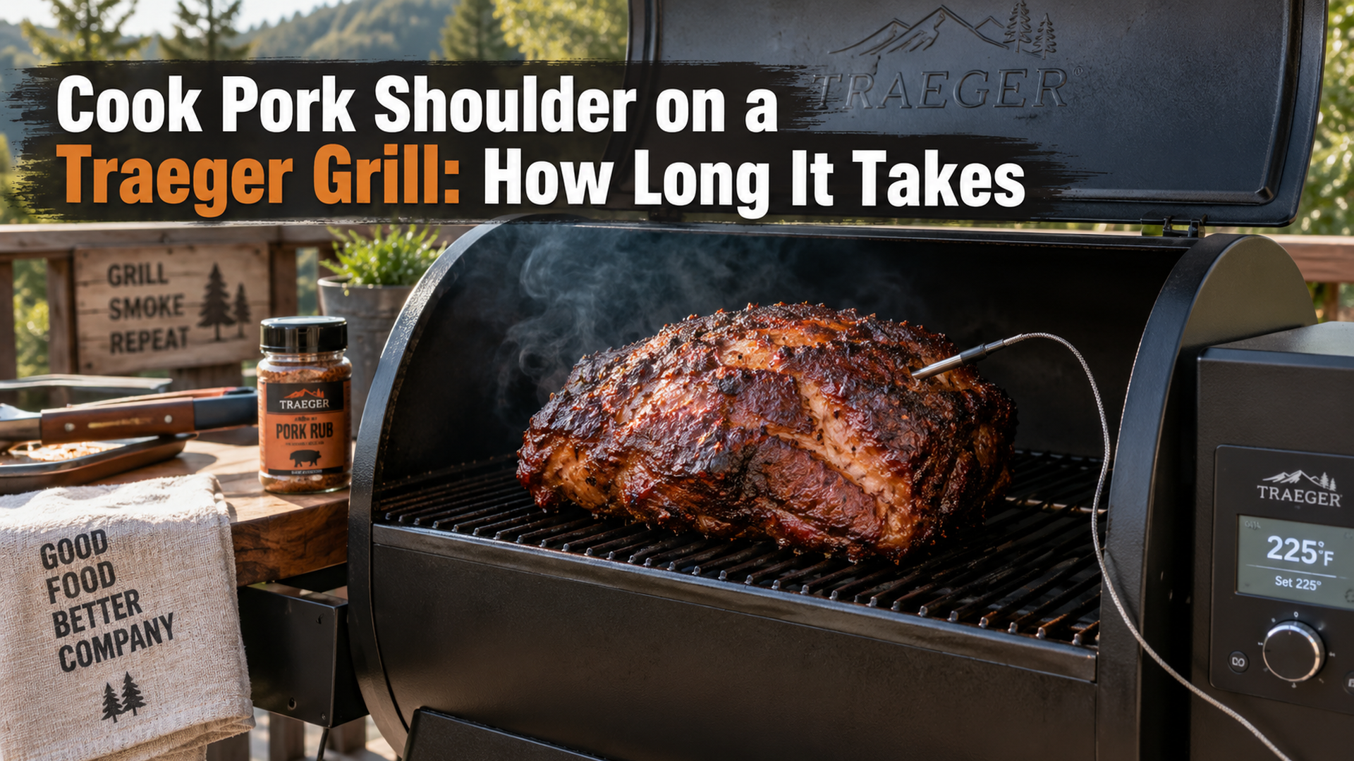 Cook Pork Shoulder on a Traeger Grill: How Long It Takes