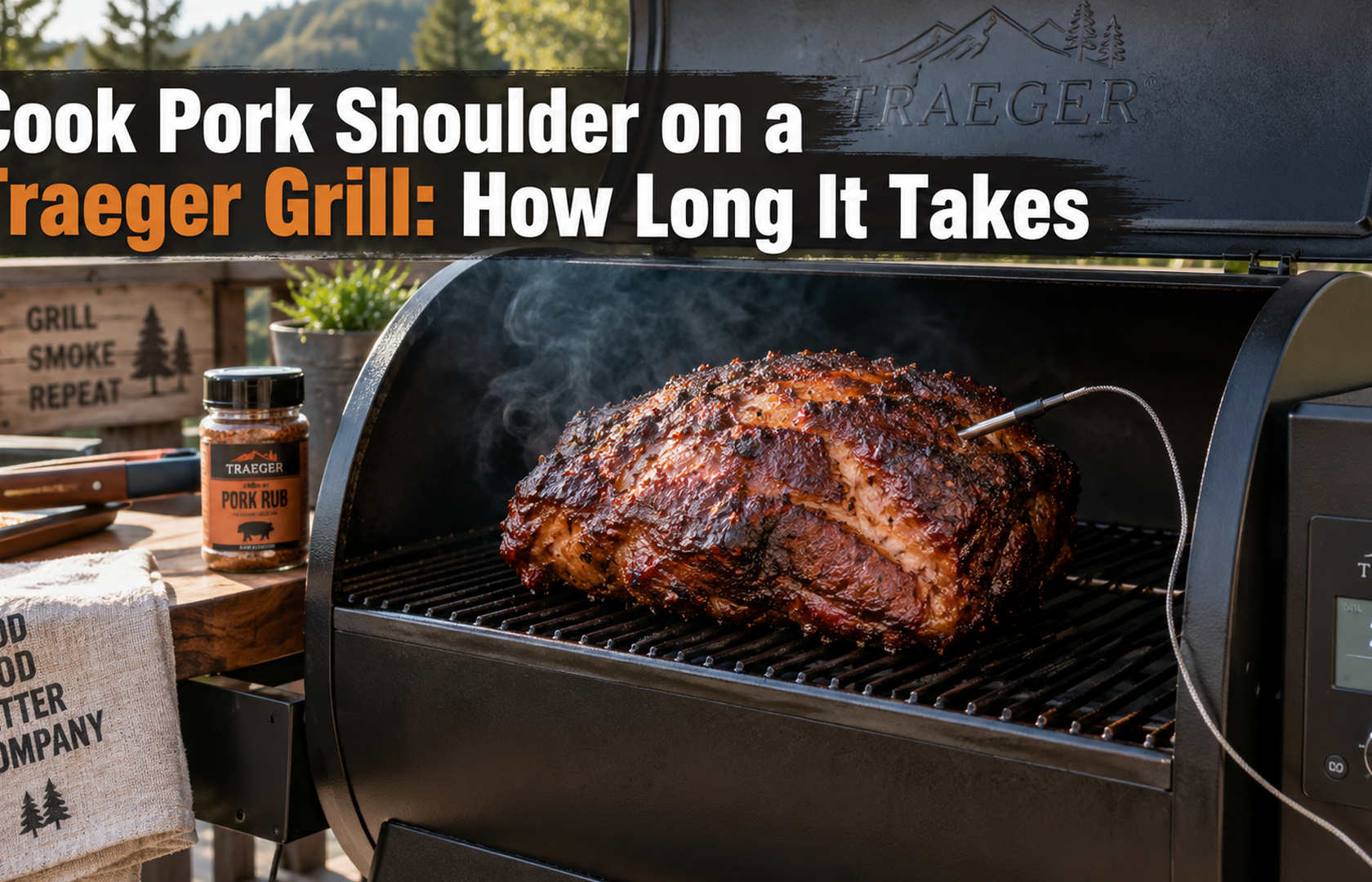 Cook Pork Shoulder on a Traeger Grill: How Long It Takes