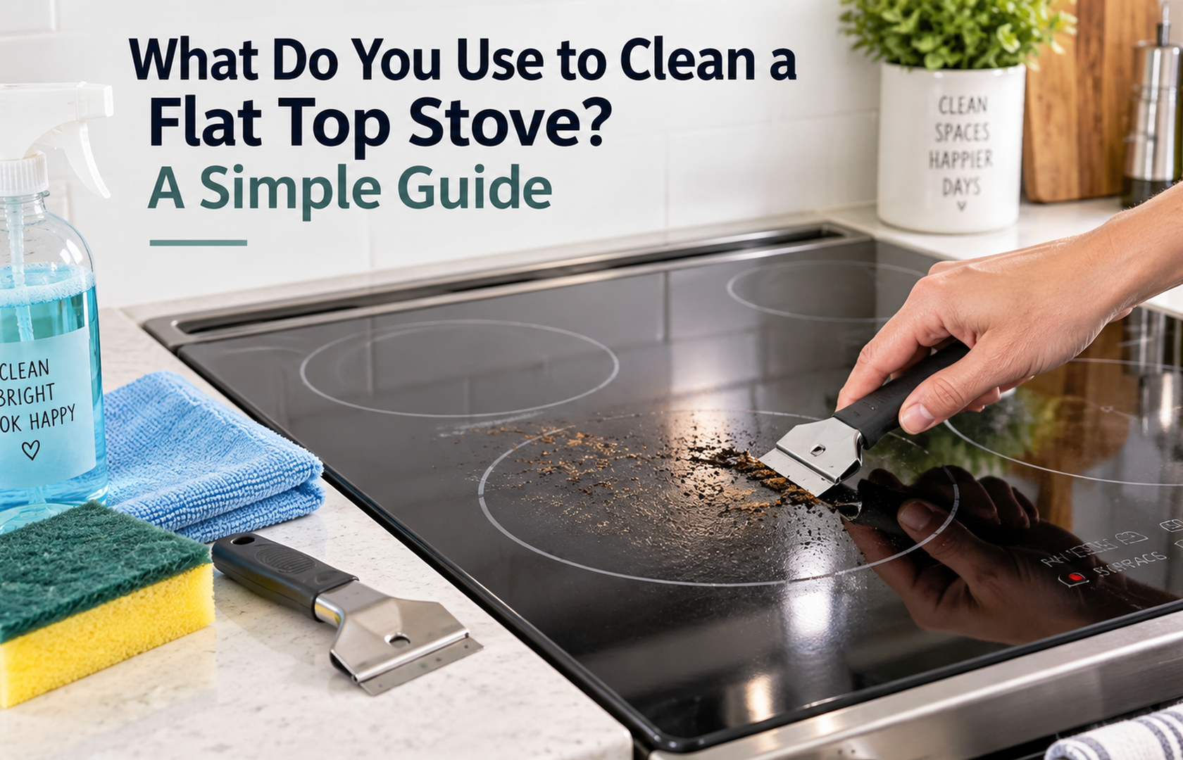 Best Way to Clean a Flat Top Stove: Simple Tools