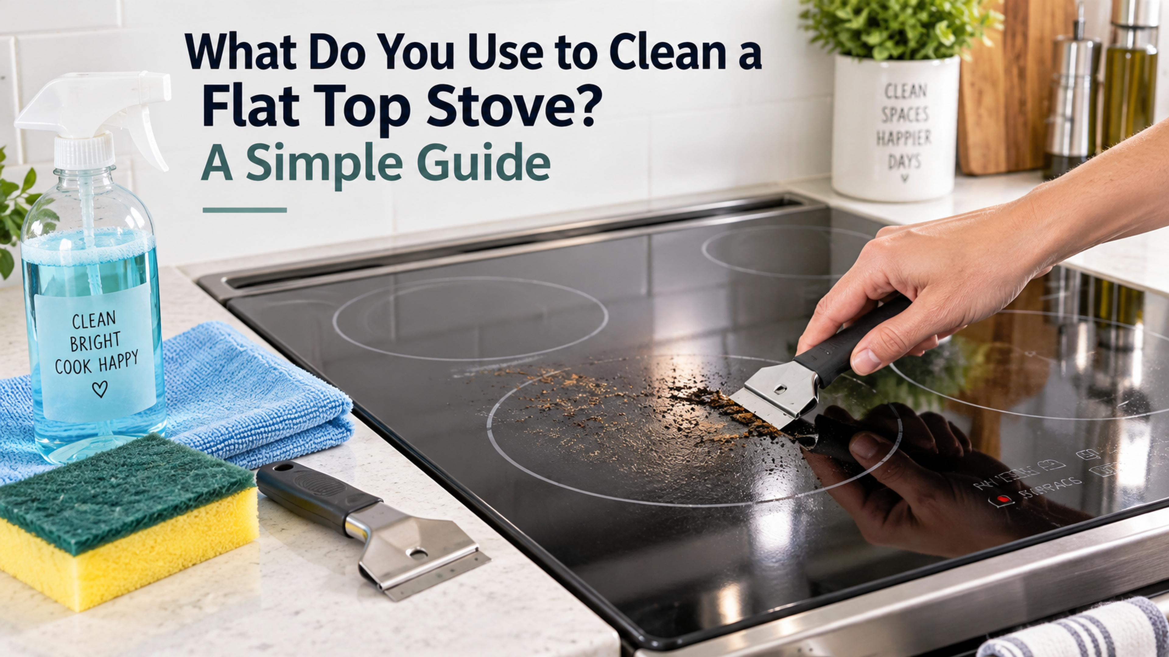 Best Way to Clean a Flat Top Stove: Simple Tools
