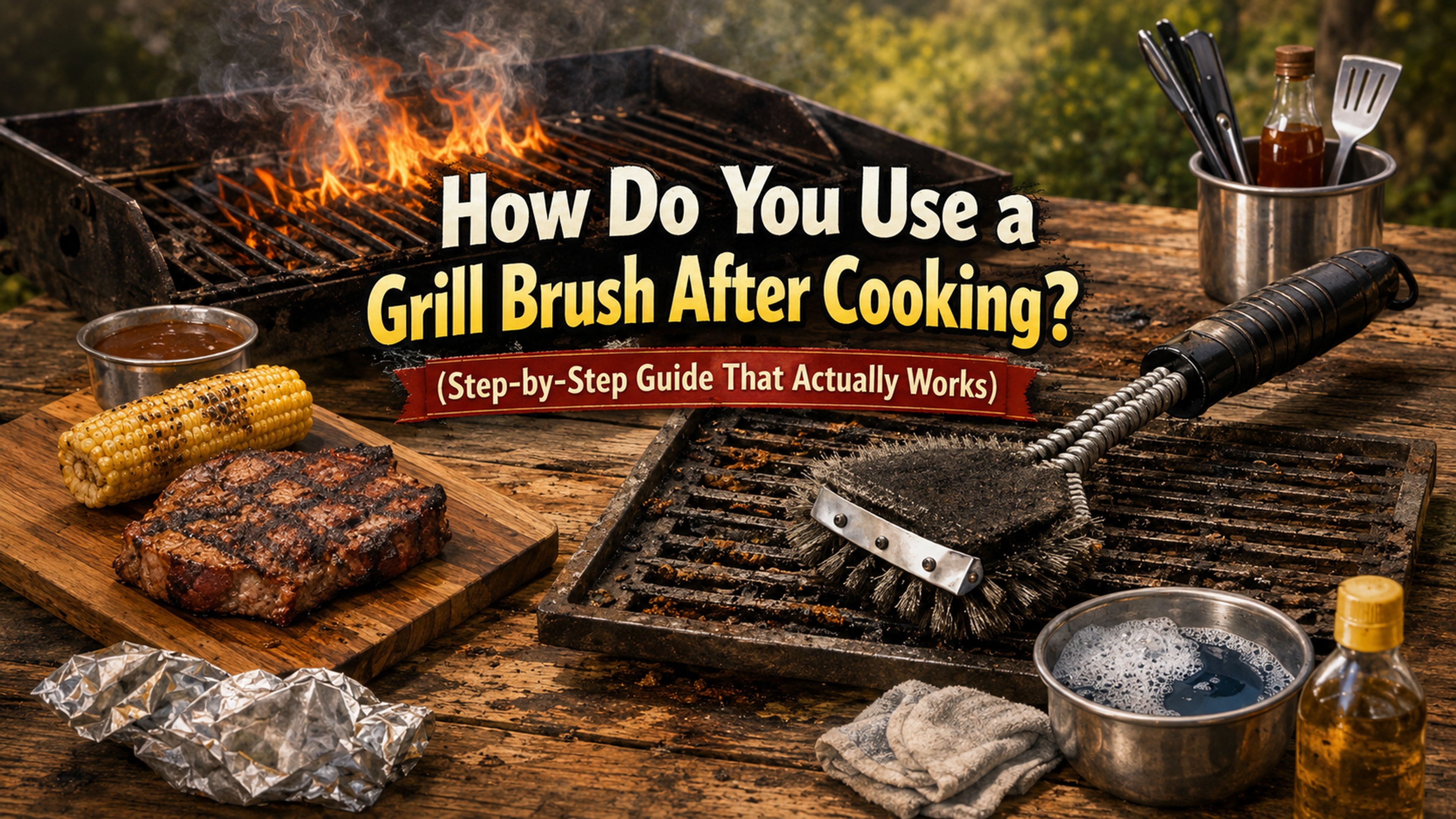 How to Use a Grill Brush After Cooking (Step-by-Step Guide)