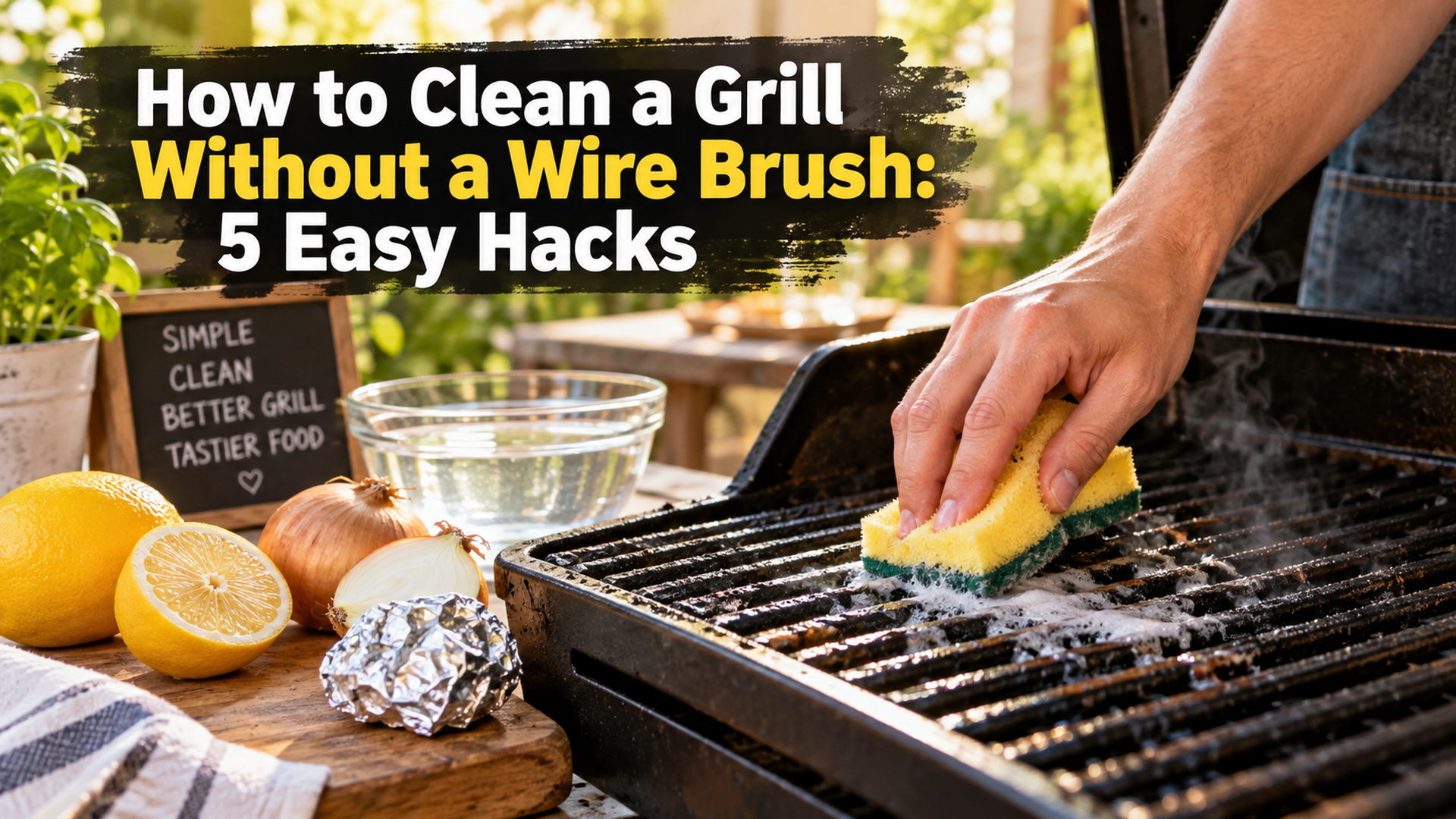 5 Cool Ways to Clean a Grill Without a Wire Brush