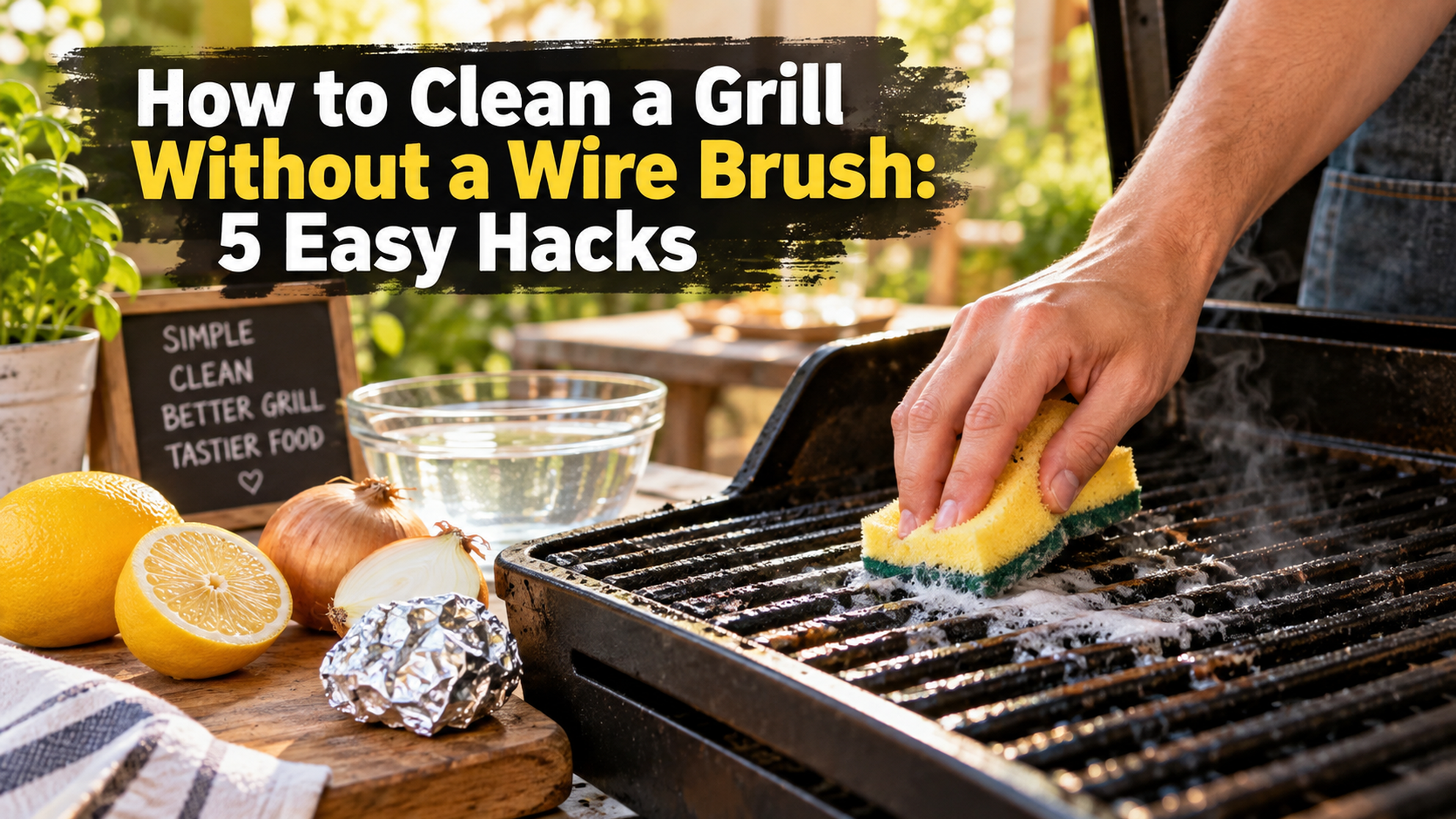 5 Cool Ways to Clean a Grill Without a Wire Brush