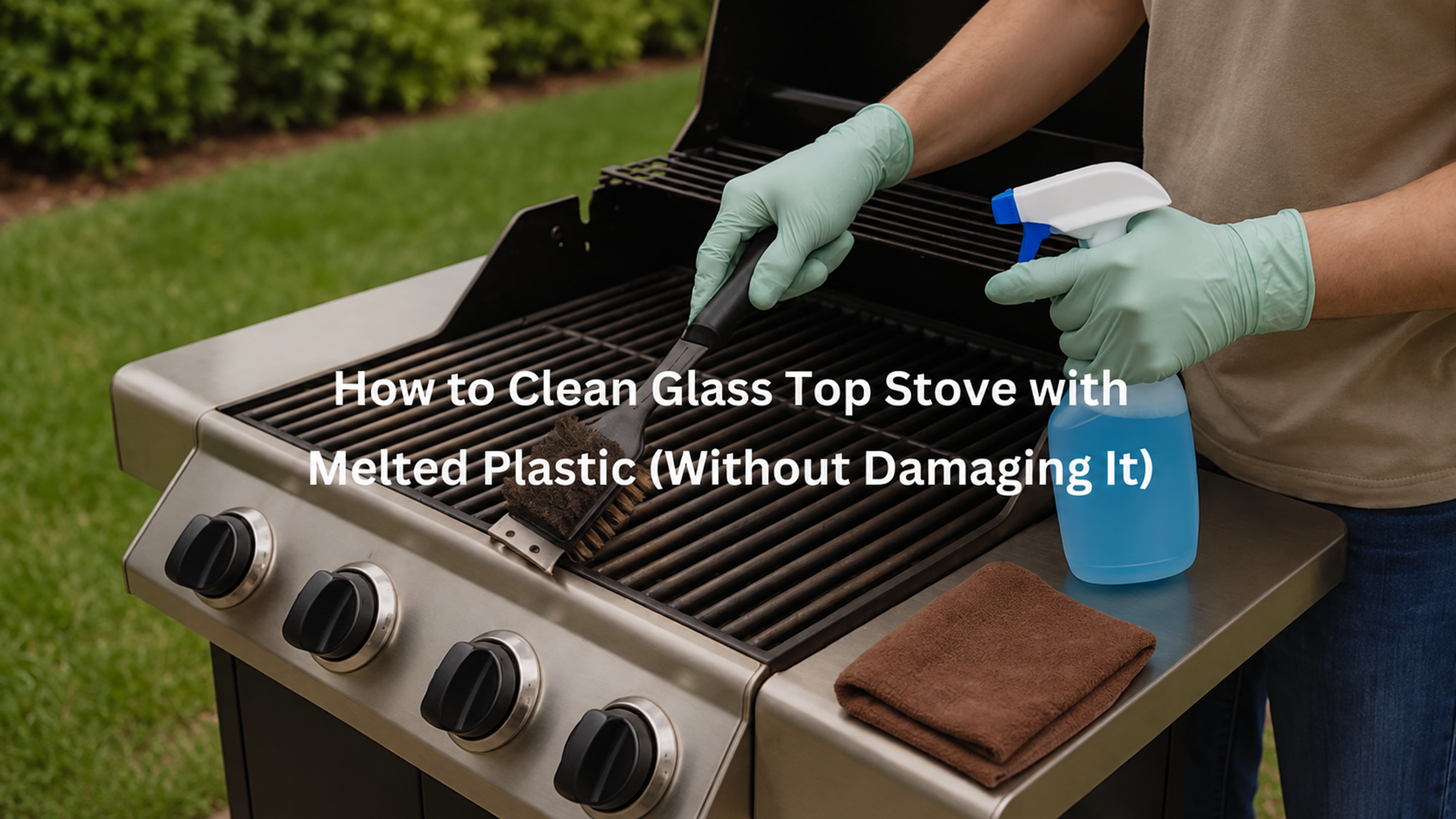 How to Clean Glass Top Stove with Melted Plastic (Without Damaging It)