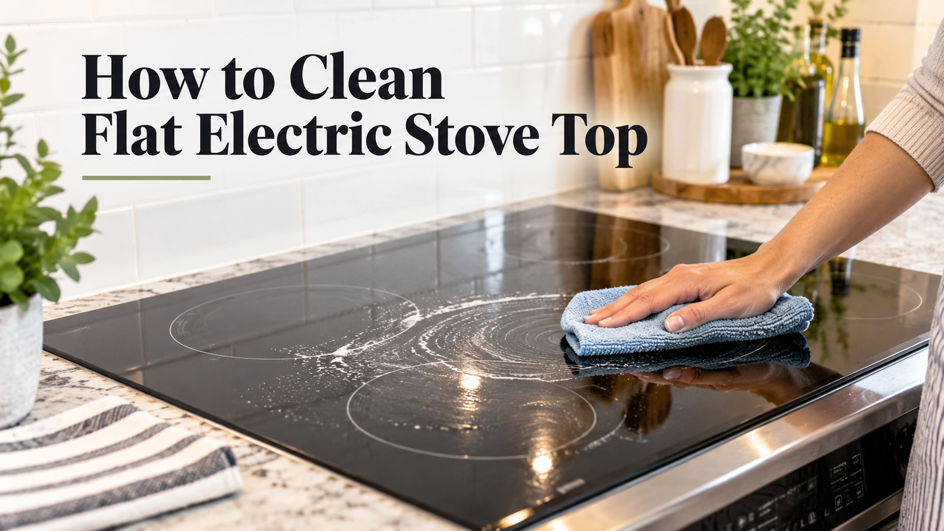 How to Clean a Flat Electric Stove Top (Without Scratching It)