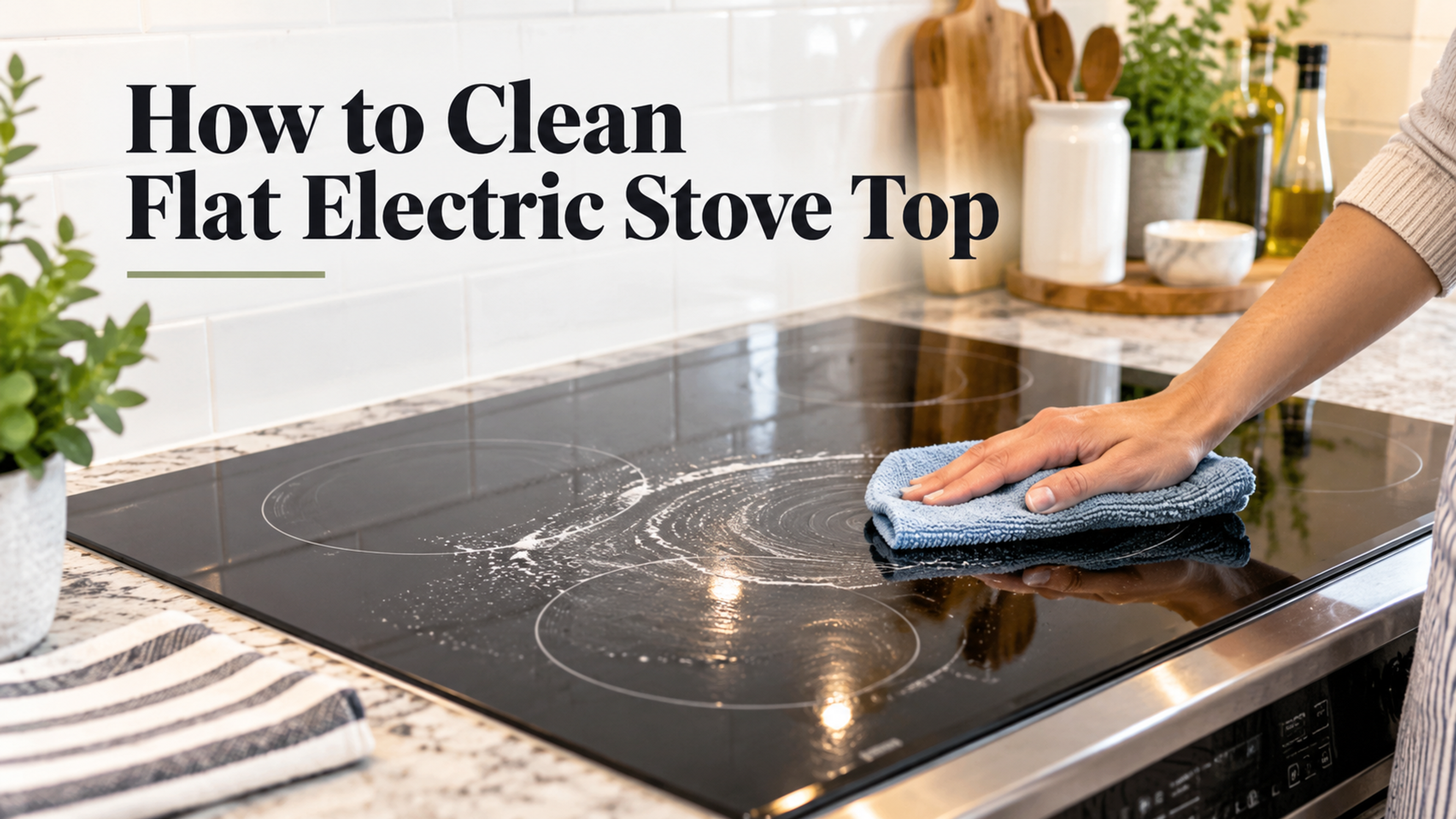 How to Clean a Flat Electric Stove Top (Without Scratching It)