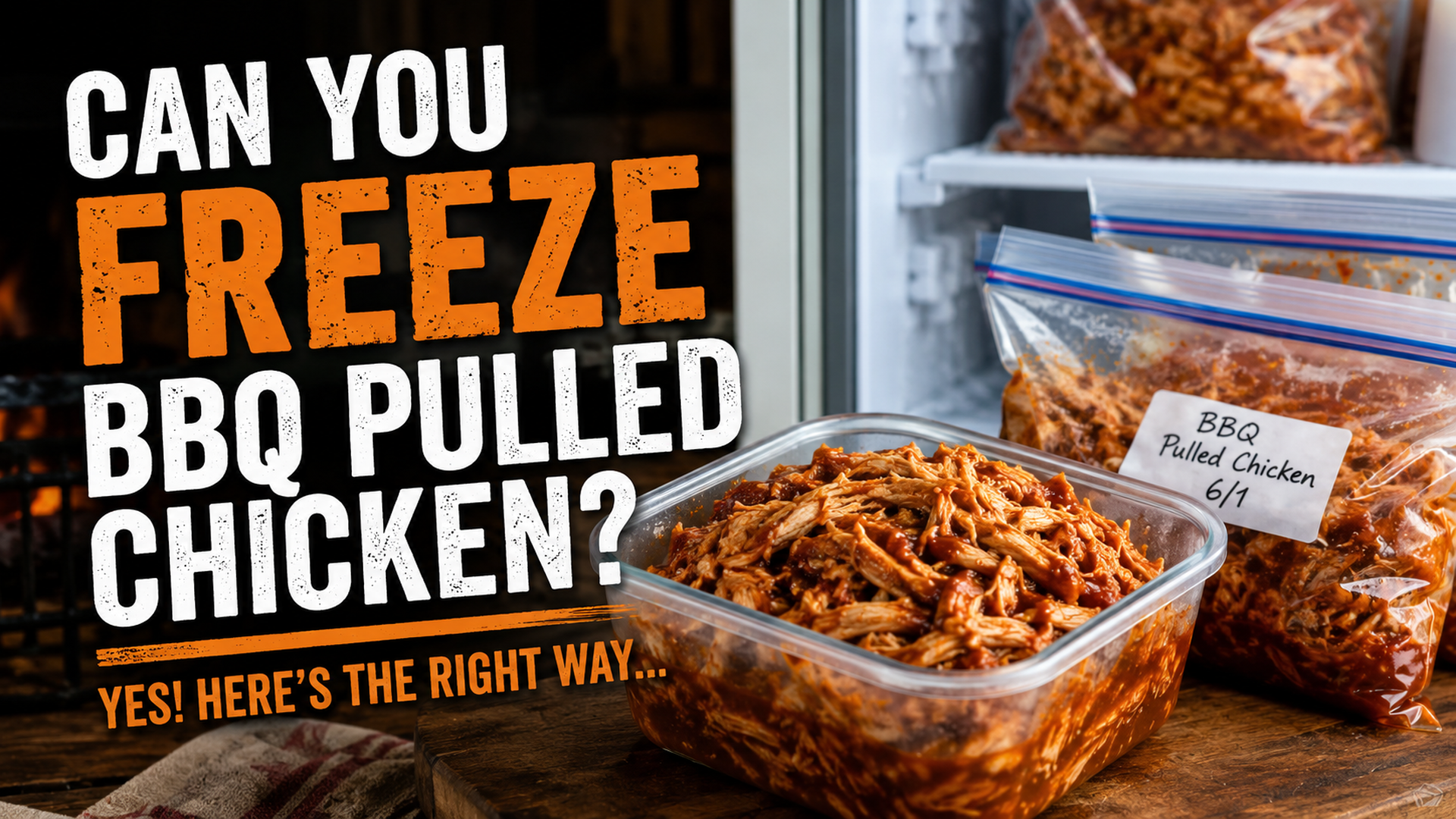 Can You Freeze BBQ Pulled Chicken? Yes! Here's the Right Way...