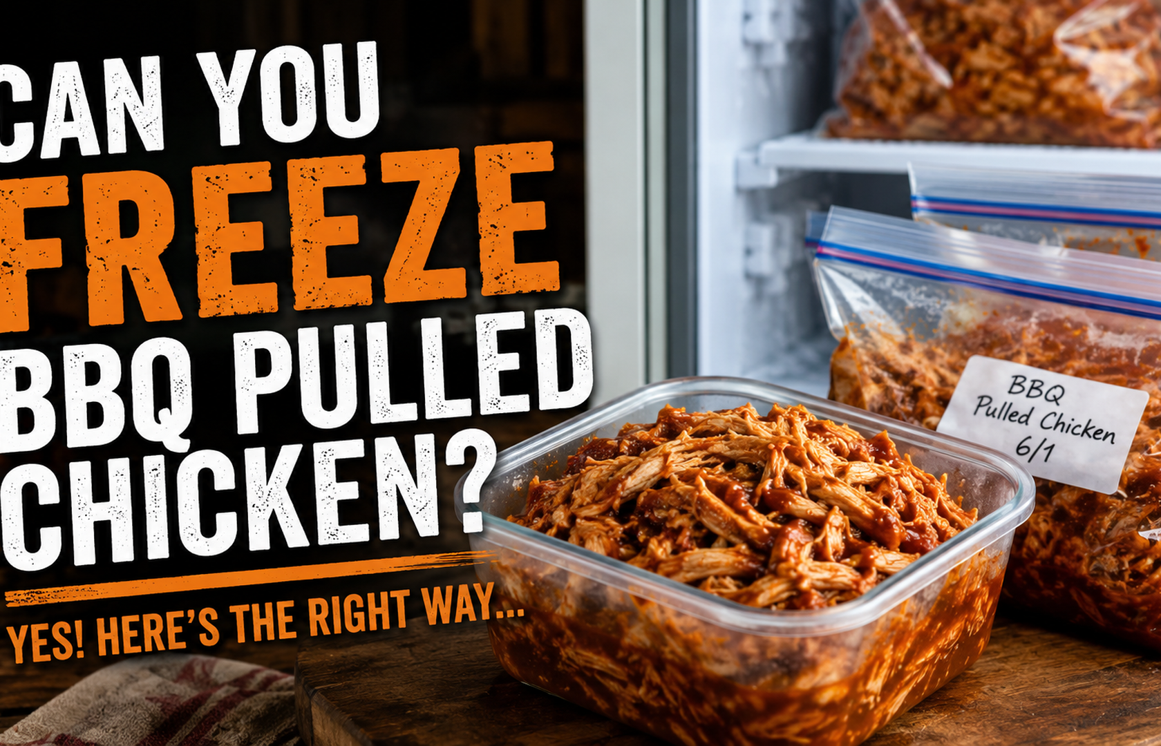 Can You Freeze BBQ Pulled Chicken? Yes! Here's the Right Way...