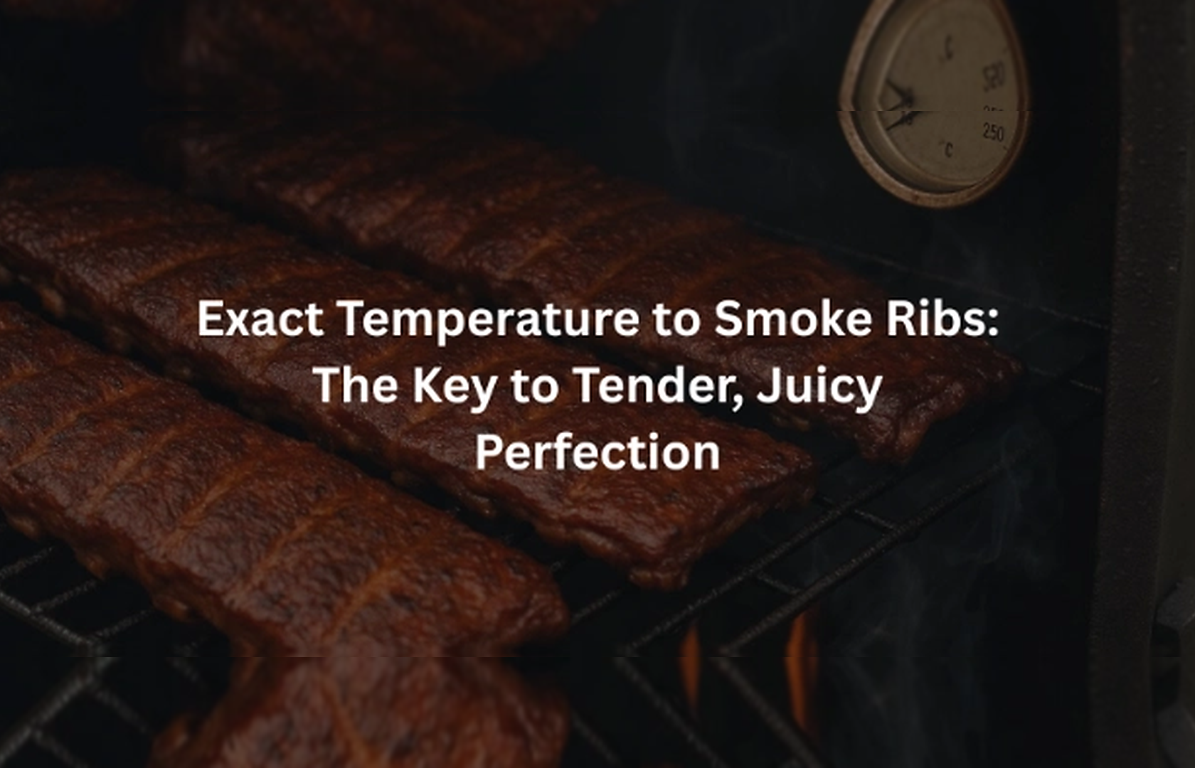 Exact Temperature to Smoke Ribs - Low and Slow