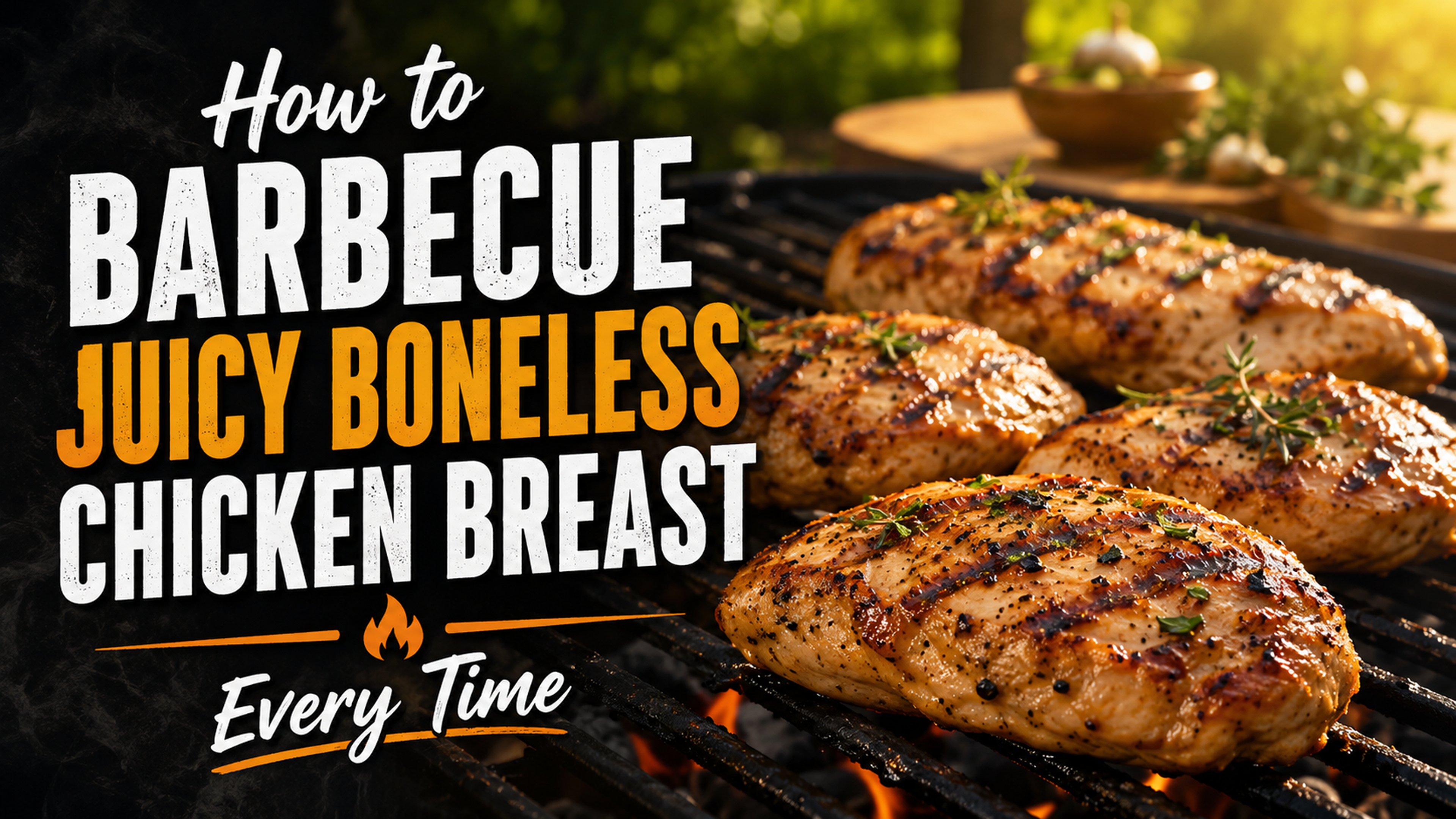 How to Barbecue Juicy Boneless Chicken Breast Every Time