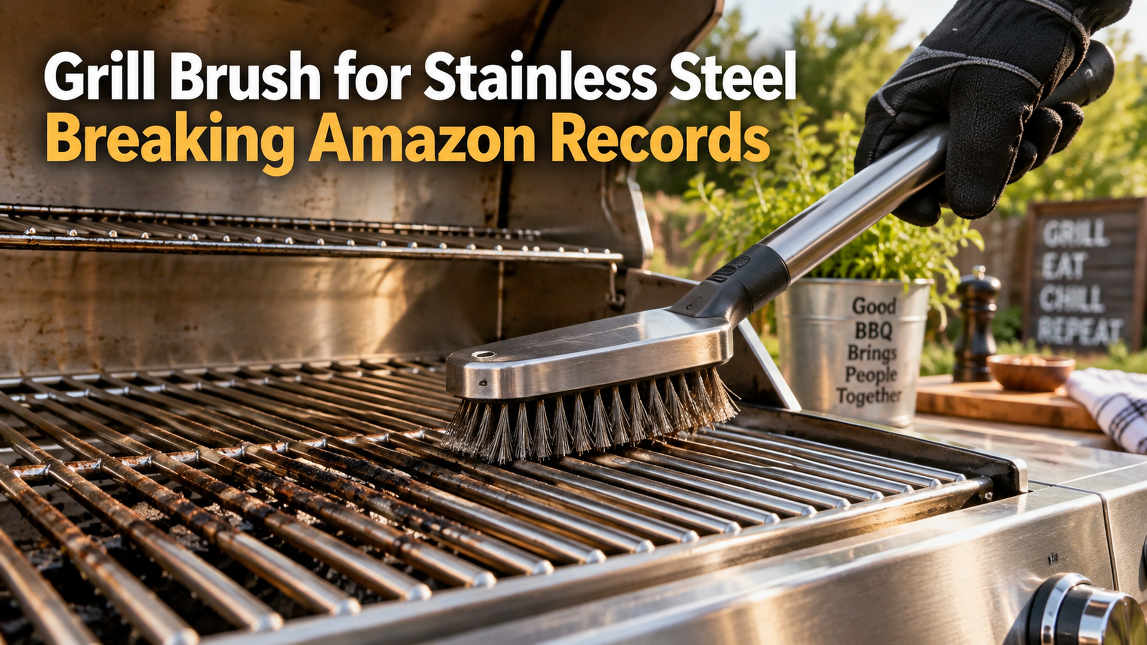 Amazon Record-Breaking Grill Brush for Stainless Steel