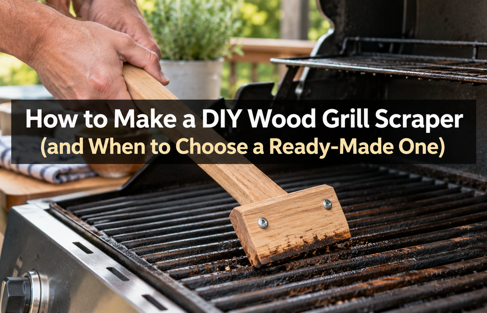 Discover How To Make A DIY Wood Grill Scraper That Actually Works