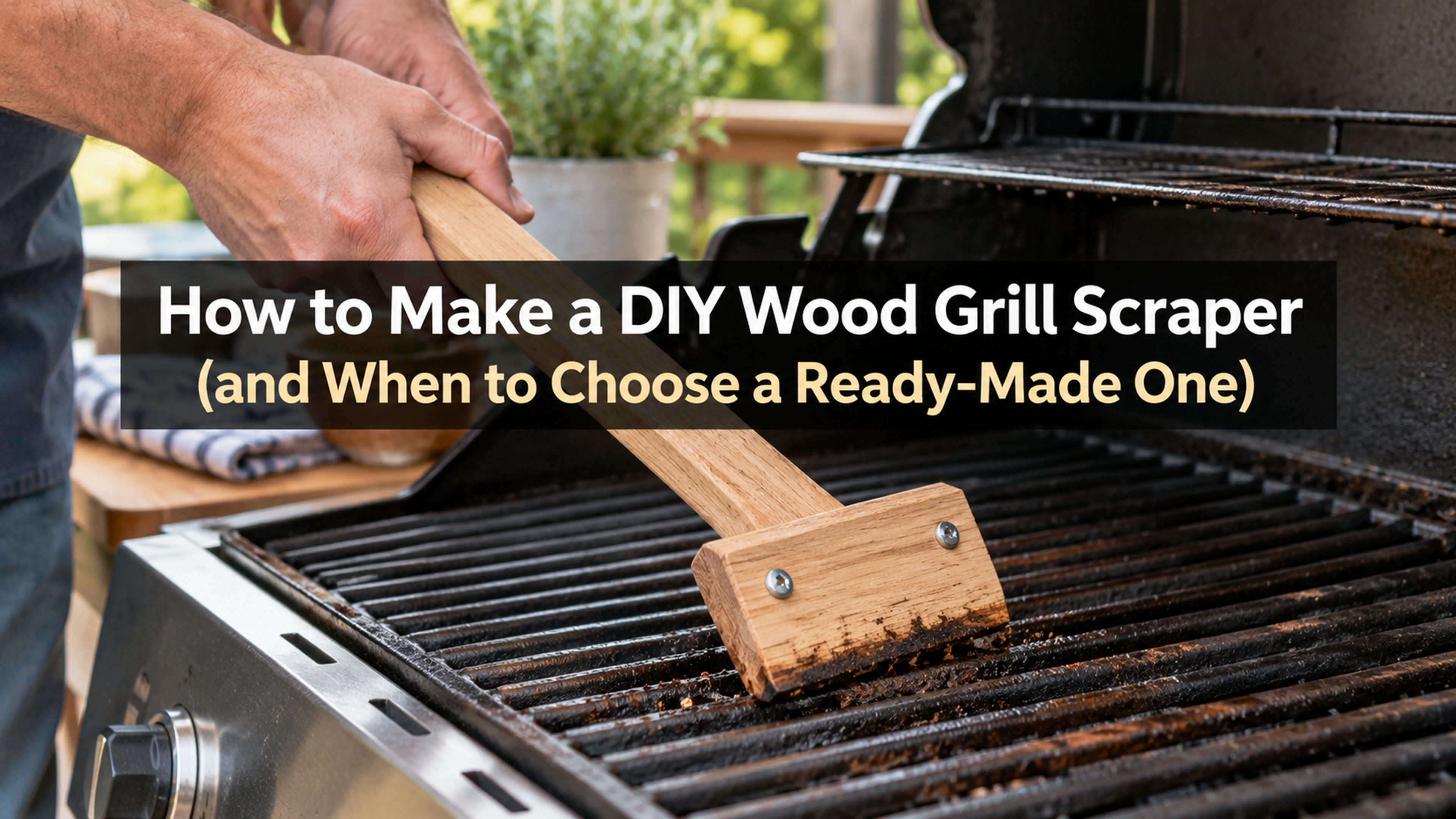 Discover How To Make A DIY Wood Grill Scraper That Actually Works
