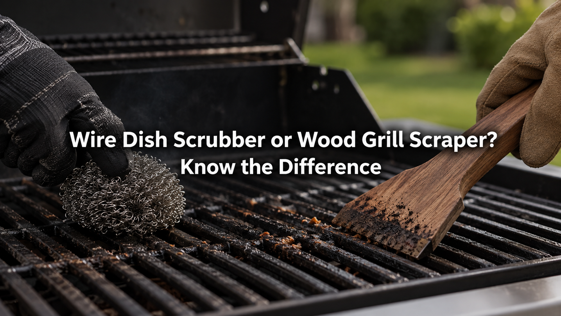 Wire Dish Scrubber or Wood Grill Scraper? Know the Difference