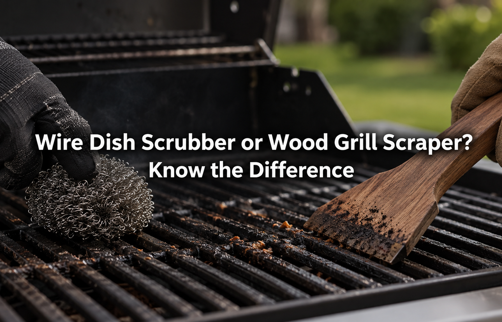 Wire Dish Scrubber or Wood Grill Scraper? Know the Difference